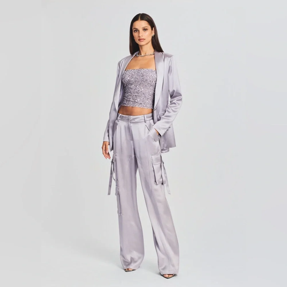 Retrofete - Andre Cargo Pants Mini Grey - Large - New with Tag🏷️ Perfect Condit